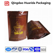 Bolso de empaquetado modificado para requisitos particulares del café de la cremallera plástica con la impresión colorida